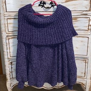 Women’s NWT purple oversized sweater